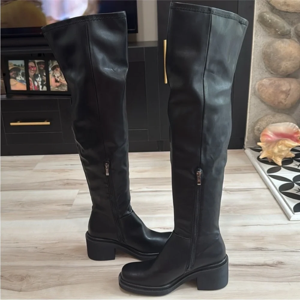 Franco Sarto Kelly Over-The-Knee Boot in Black